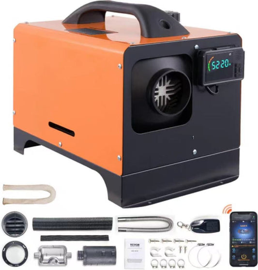 💥Only $45.99 Last Day Promotion!-8KW Diesel Heater All in One, Diesel Air Heater with Bluetooth App Control