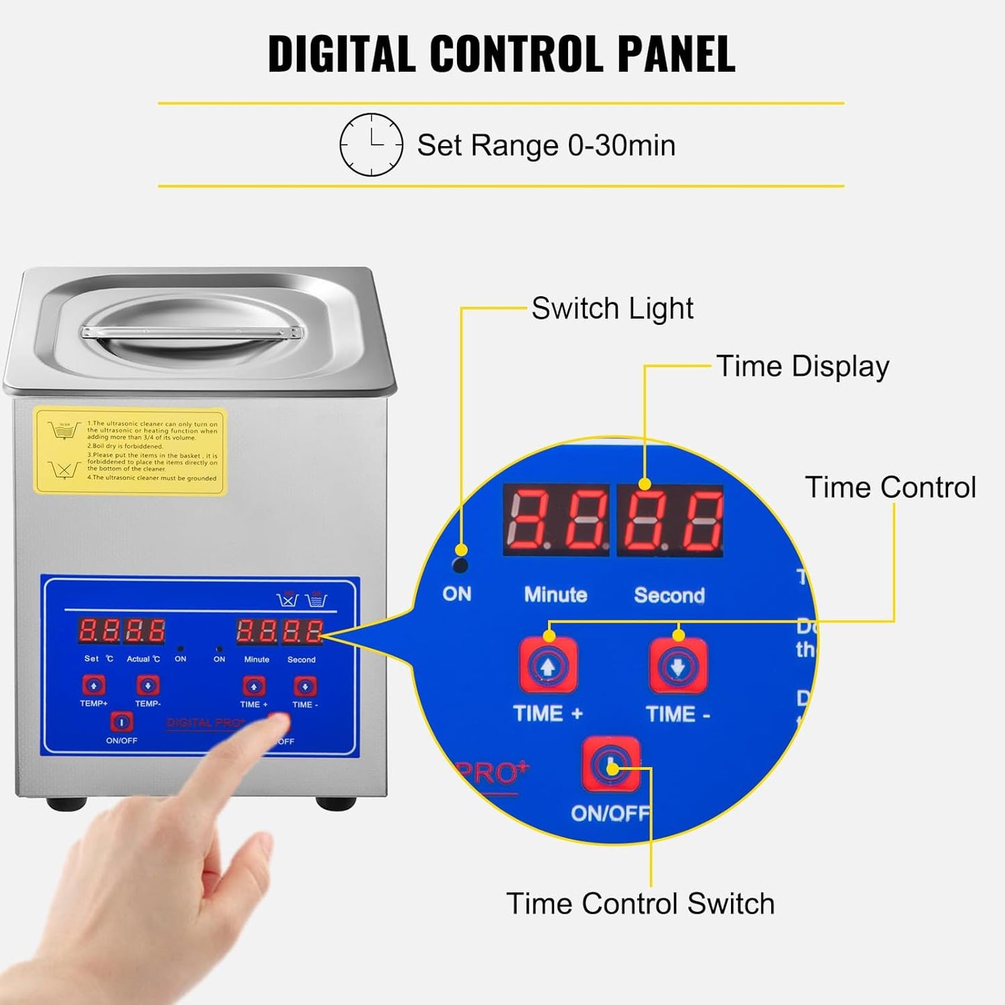 💥Only $39.99 Last Day Promotion!-Ultrasonic Cleaner 6L Ultrasonic Vinyl Cleaner