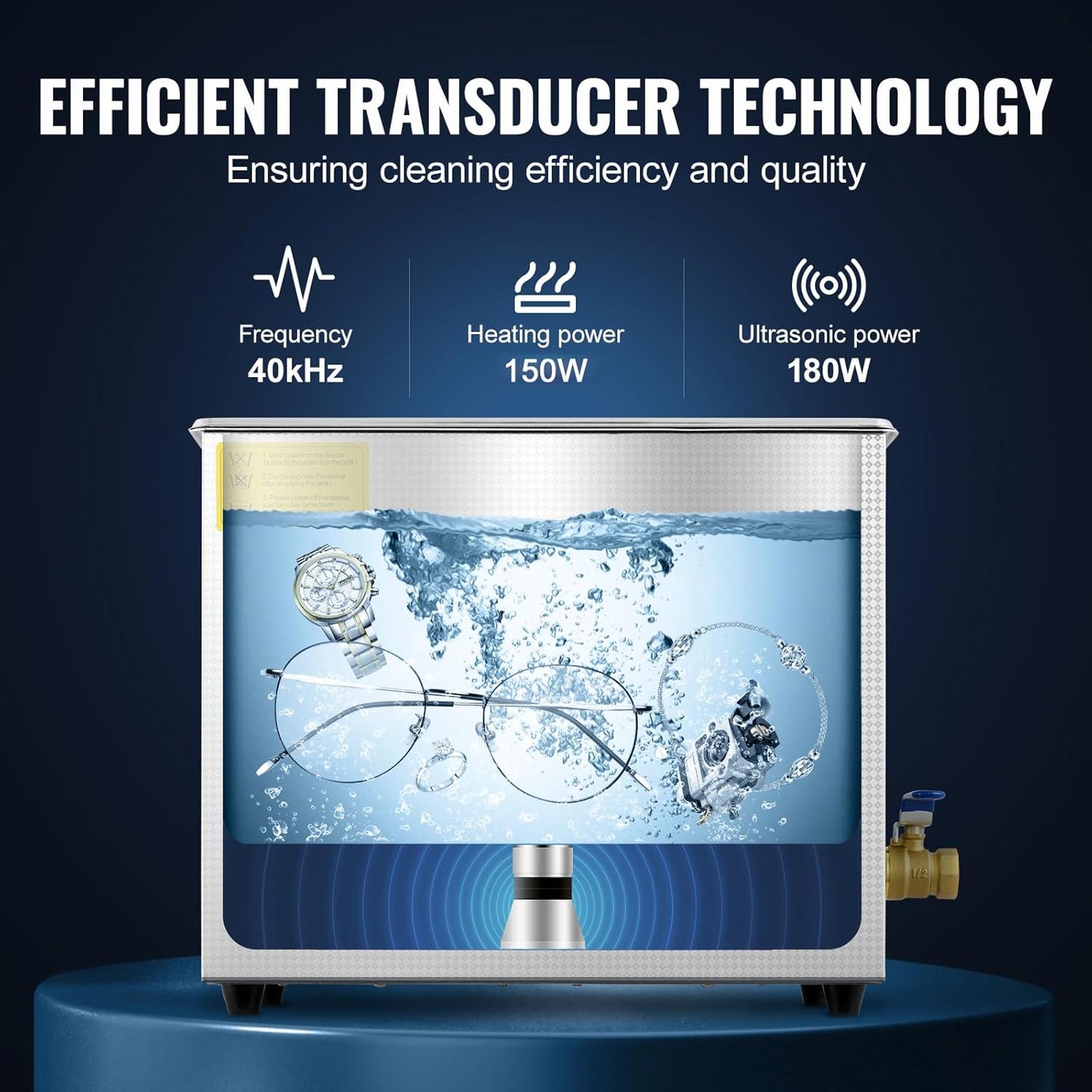 💥Only $39.99 Last Day Promotion!-Ultrasonic Cleaner 6L Ultrasonic Vinyl Cleaner