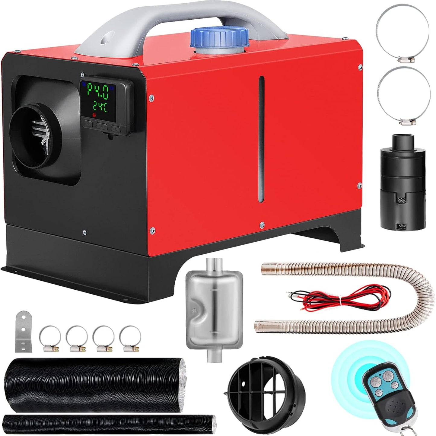 💥Only $45.99 Last Day Promotion!-8KW Diesel Heater All in One, Diesel Air Heater with Bluetooth App Control