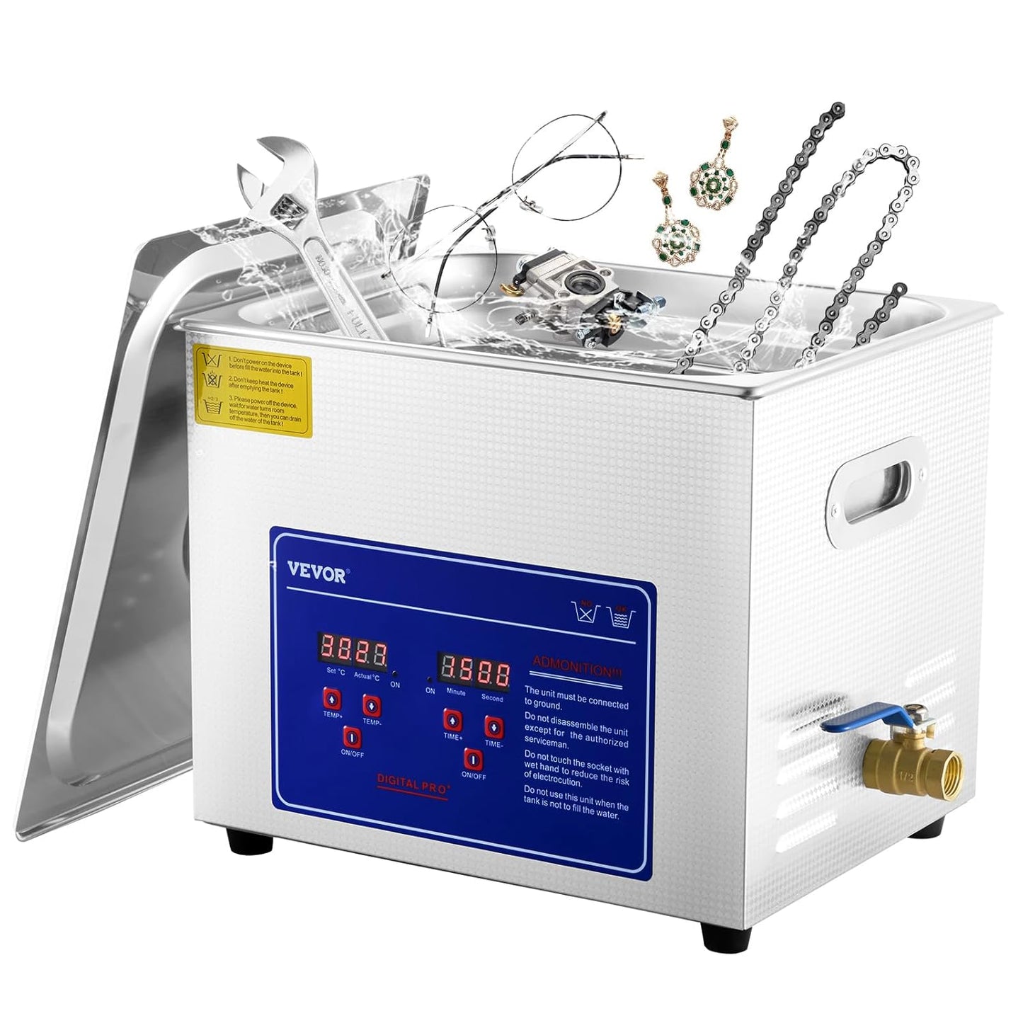💥Only $39.99 Last Day Promotion!-Ultrasonic Cleaner 6L Ultrasonic Vinyl Cleaner