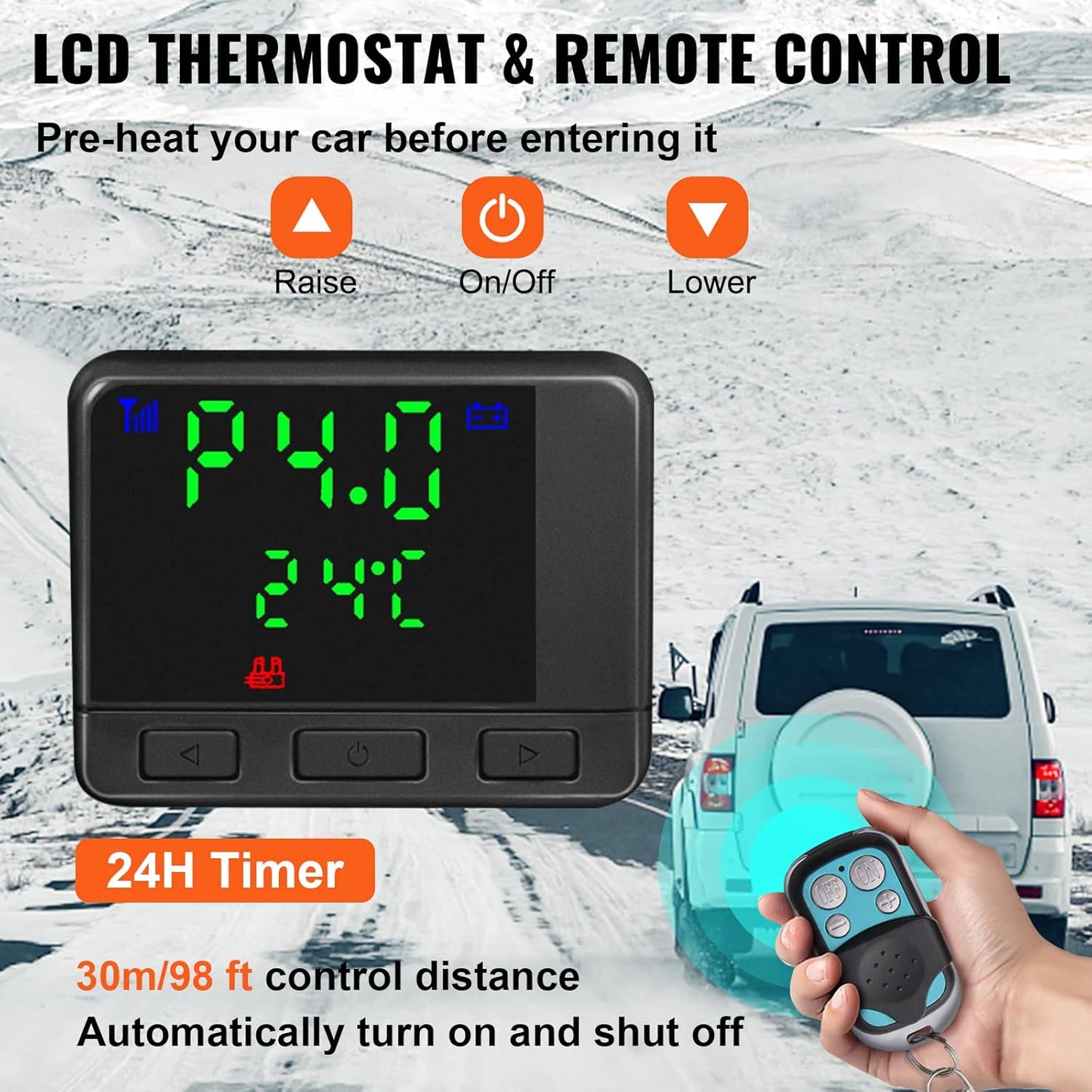 💥Only $45.99 Last Day Promotion!-8KW Diesel Heater All in One, Diesel Air Heater with Bluetooth App Control