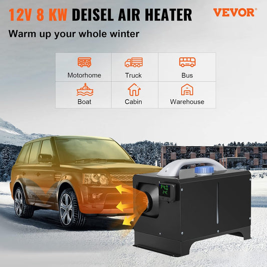 💥Only $45.99 Last Day Promotion!-8KW Diesel Heater All in One, Diesel Air Heater with Bluetooth App Control