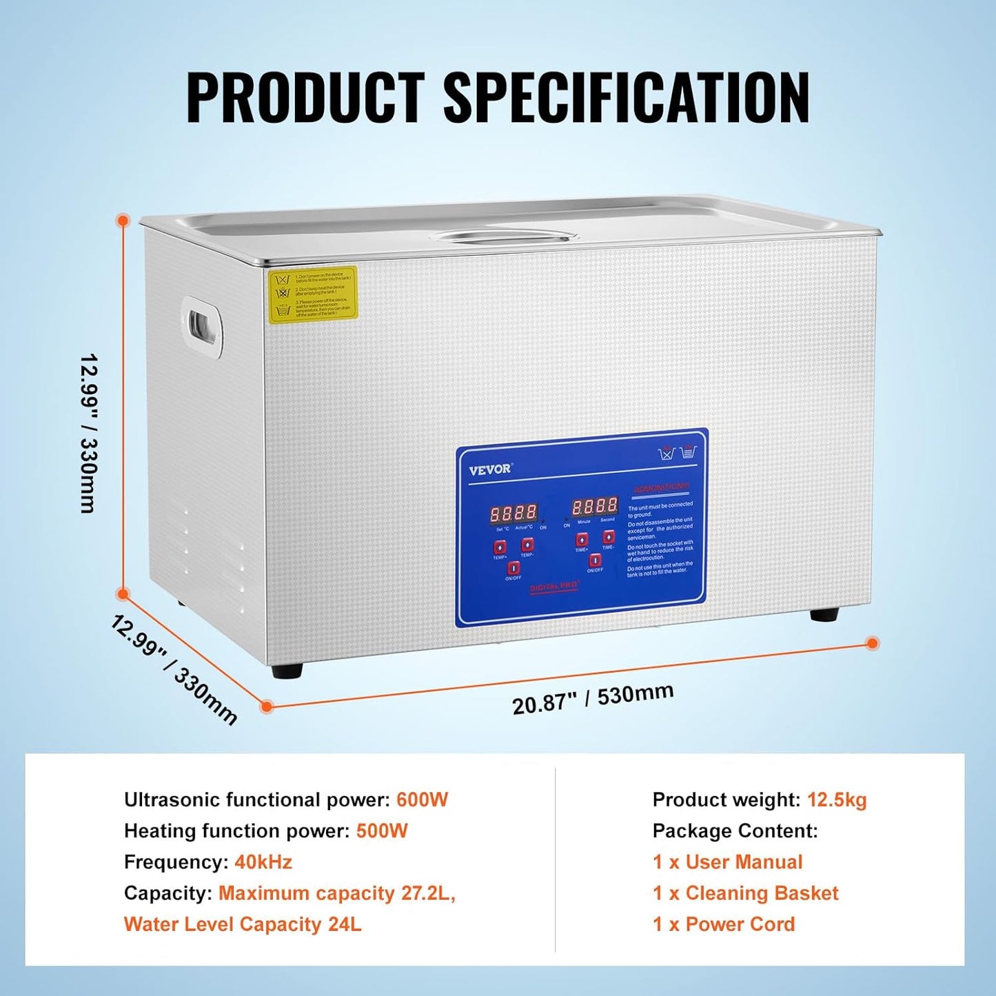 💥Only $39.99 Last Day Promotion!-Ultrasonic Cleaner 6L Ultrasonic Vinyl Cleaner