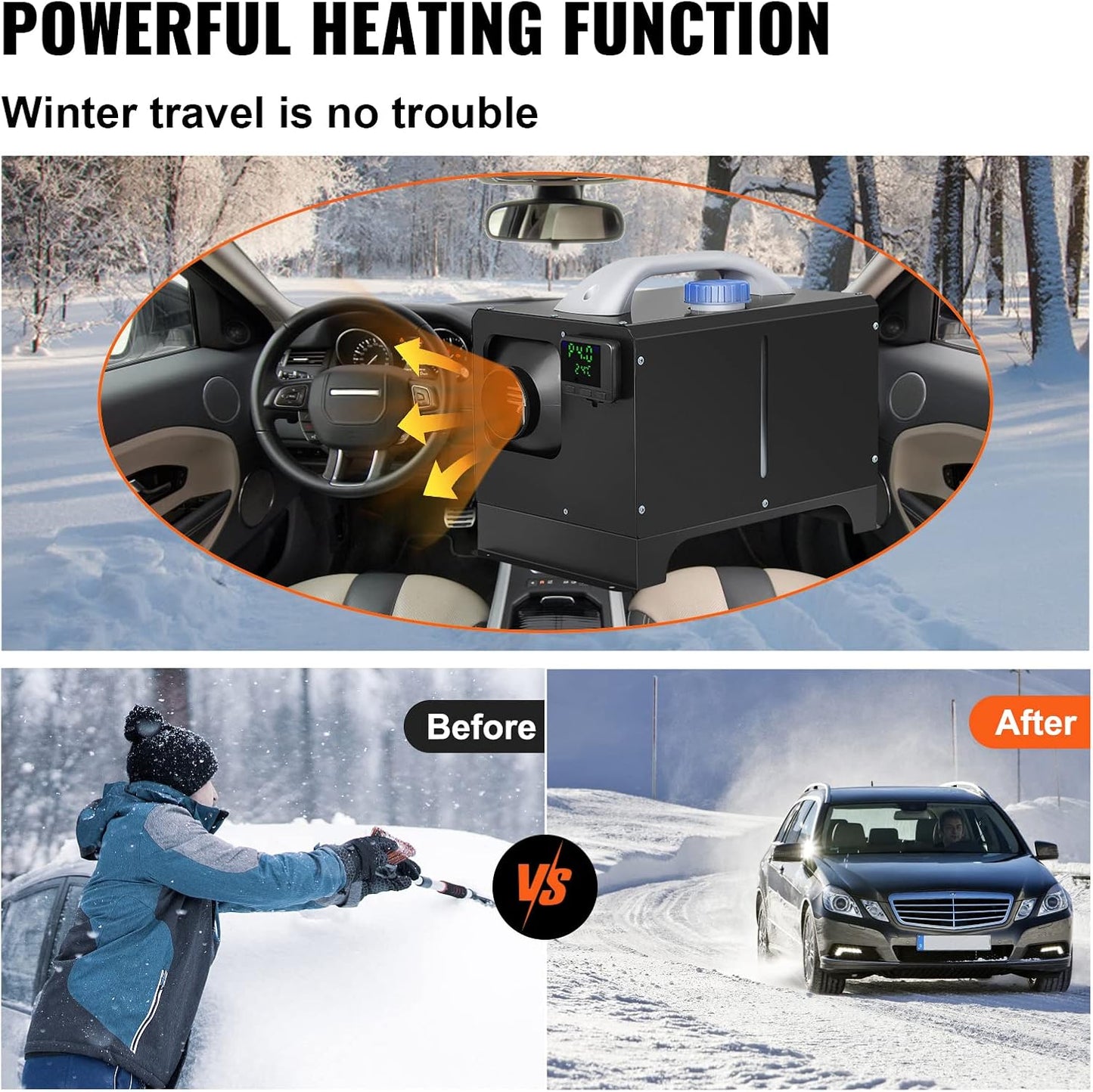 💥Only $45.99 Last Day Promotion!-8KW Diesel Heater All in One, Diesel Air Heater with Bluetooth App Control