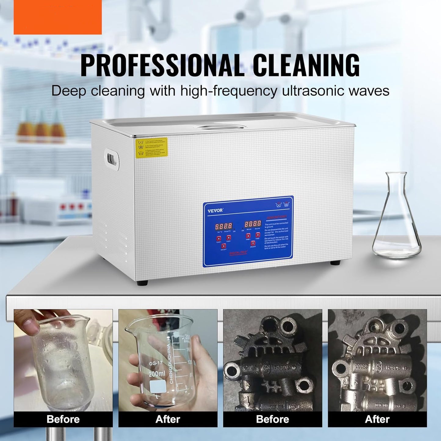 💥Only $39.99 Last Day Promotion!-Ultrasonic Cleaner 6L Ultrasonic Vinyl Cleaner