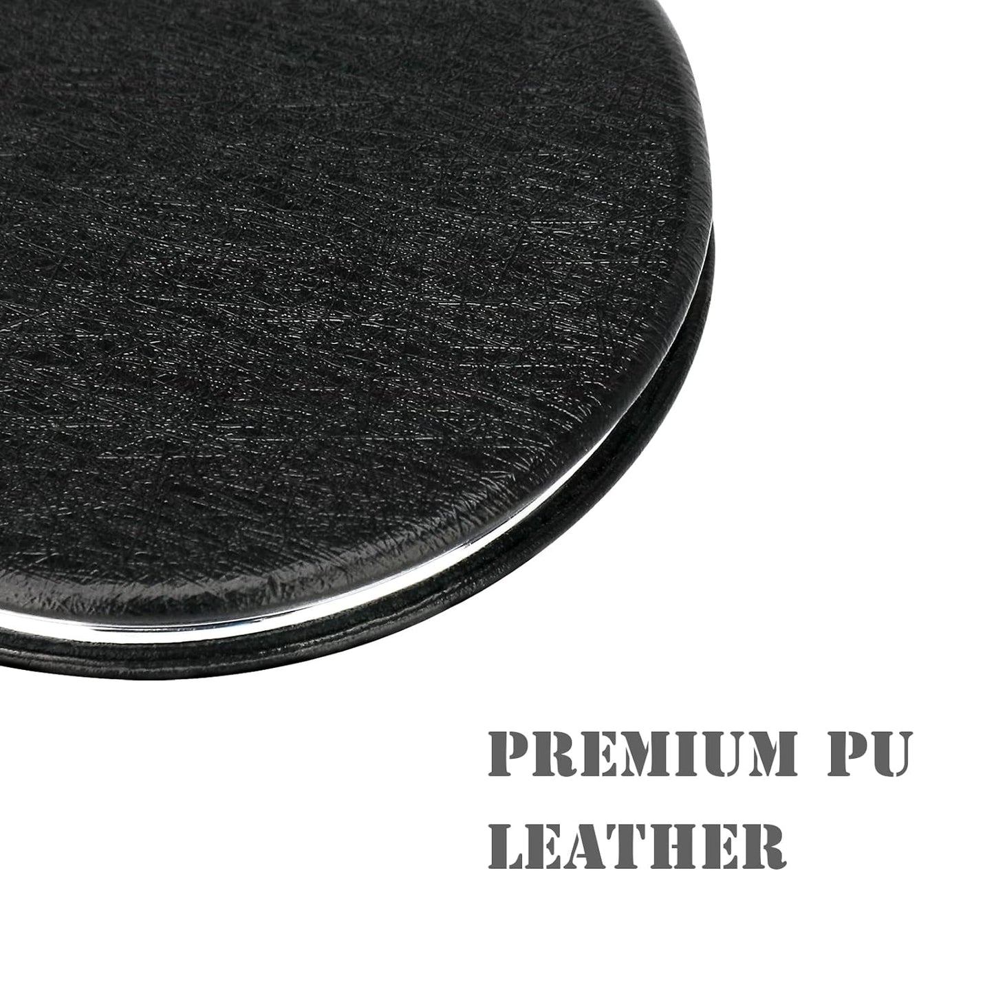 Compact Black Round Folding Mirror – Dual-Sided Makeup Pocket Mirror with Magnification – Lightweight Travel Mirror