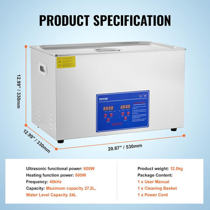 💥Only $39.99 Last Day Promotion!-Ultrasonic Cleaner 6L Ultrasonic Vinyl Cleaner