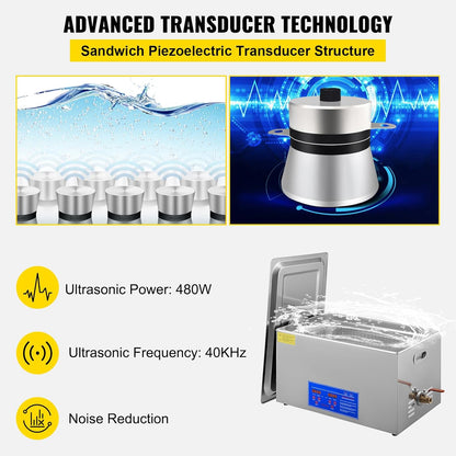 💥Only $39.99 Last Day Promotion!-Ultrasonic Cleaner 6L Ultrasonic Vinyl Cleaner