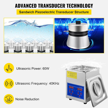 💥Only $39.99 Last Day Promotion!-Ultrasonic Cleaner 6L Ultrasonic Vinyl Cleaner