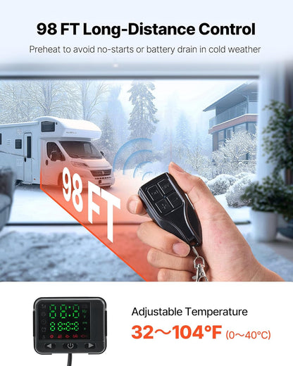💥Only $45.99 Last Day Promotion!-8KW Diesel Heater All in One, Diesel Air Heater with Bluetooth App Control